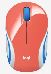 Logitech Mouse Inalámbrico M187 Coral