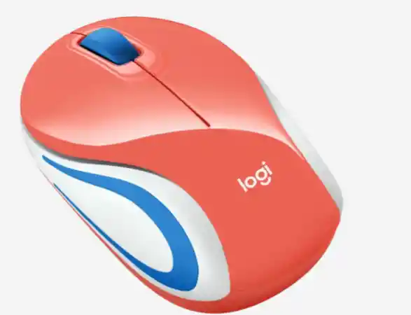 Logitech Mouse Inalámbrico M187 Coral