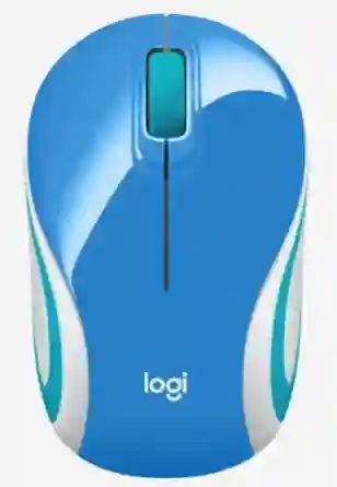Logitech Mouse Inalámbrico M187 Azul