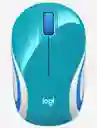 Logitech Mouse Inalámbrico M187 Verde Azulado