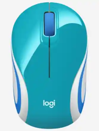 Logitech Mouse Inalámbrico M187 Verde Azulado