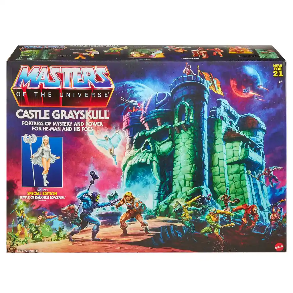 He-man Masters Of The Universe Castillo Gray Skull Origins