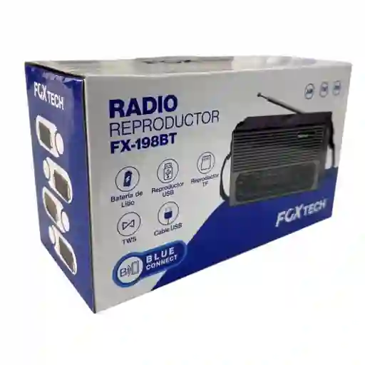 Radio Am/fm/usb Bluetooth Marca Fox Tech Fx-198bt