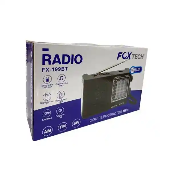 Radio Am/fm/usb Bluetooth Marca Fox Tech Fx-199bt