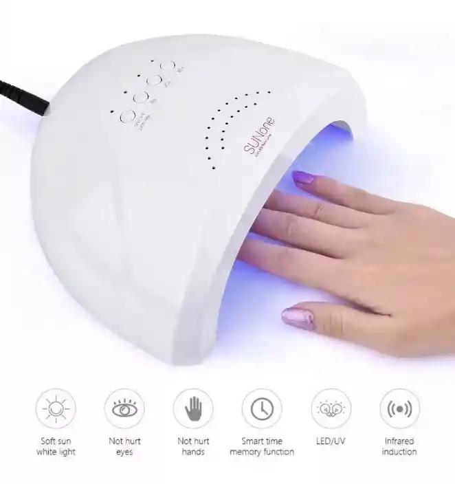 Lampara Secadora De Uñas Uv Led Gel Profesional 48w Sun One