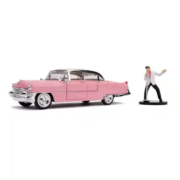 Carro Coleccionable Metalico Cadillac 1955 Elvis Presley Escala 1:24