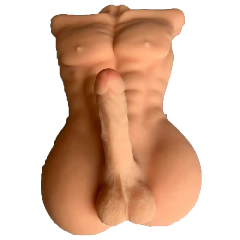 Muñeco Realista Torso Con Pene De 21cm Y Agujero De Ano Para Penetración Anal Masturbador Bdsm Fetiche