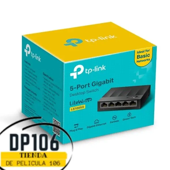 Switch Internet 5 Puertos 10/100/1000 Mbps