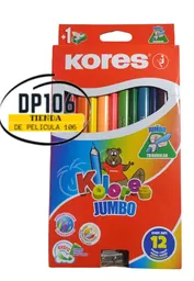 Colores Jumbo Triangulares X 12 Und