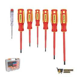 Juego Destornilladores Dielectricos X6 Y Tester Truper - 14196