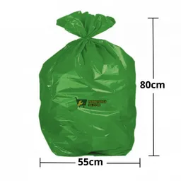 Bolsa De Basura Verde 55cm X 80cm