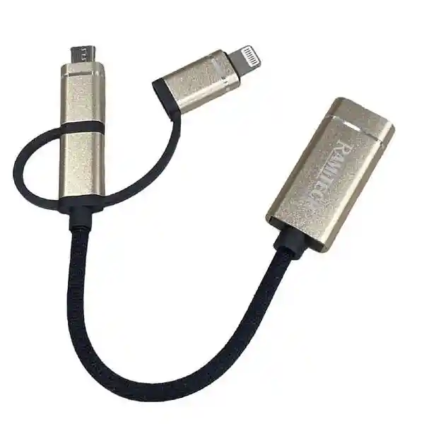 Otg De Usb Para Iphone, Micro Y Tipo C