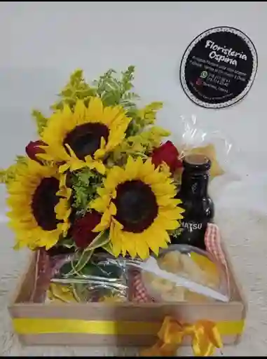 Desayuno Sorpresa Con Girasoles Y Fruta