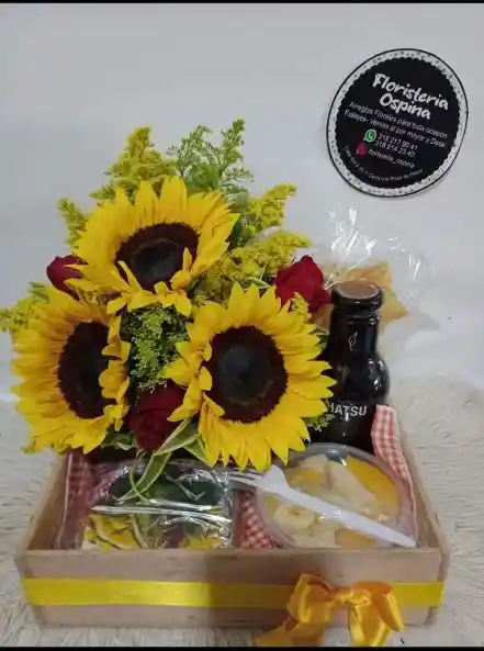 Desayuno Sorpresa Con Girasoles Y Fruta