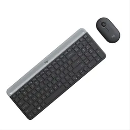 Combo Teclado Y Mouse Inalámbricos Delgados, Logitech Mk470 Negro