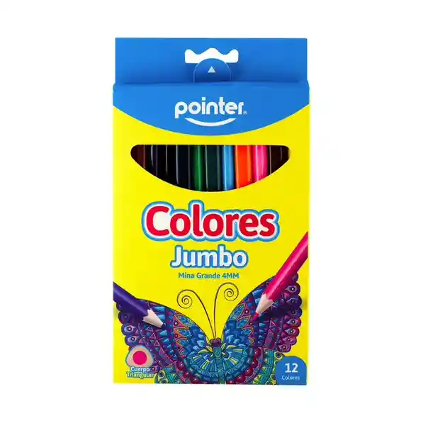 Caja De Colores Lápices Gruesos Para Niños 12 Unidades 4mm