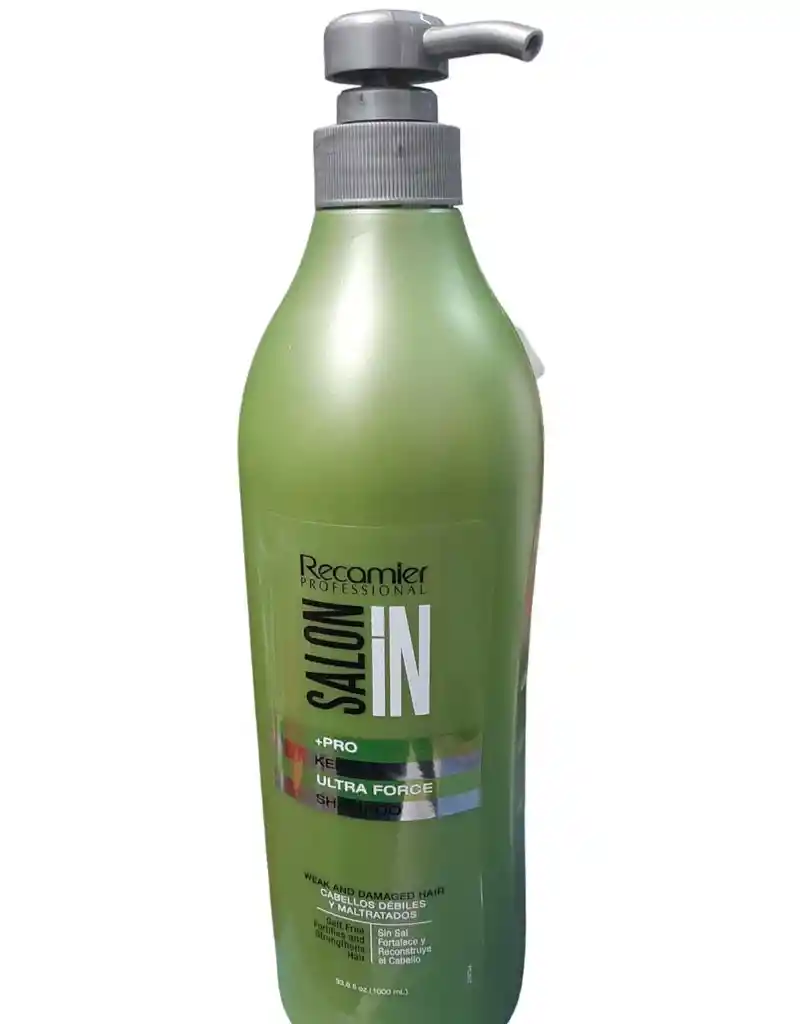 Recamier Pro Keratin Ultra Force Shampoo 1000 Ml.