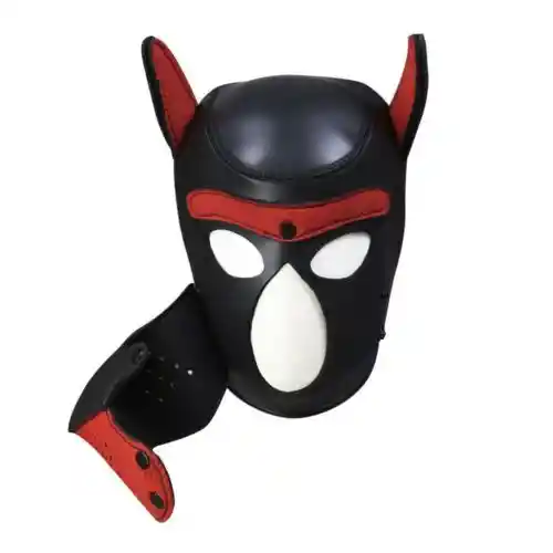 Mascara Dog Puppy Hood Rojo