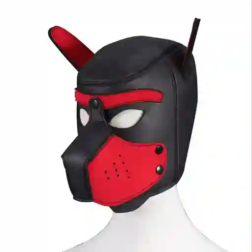 Mascara Dog Puppy Hood Rojo