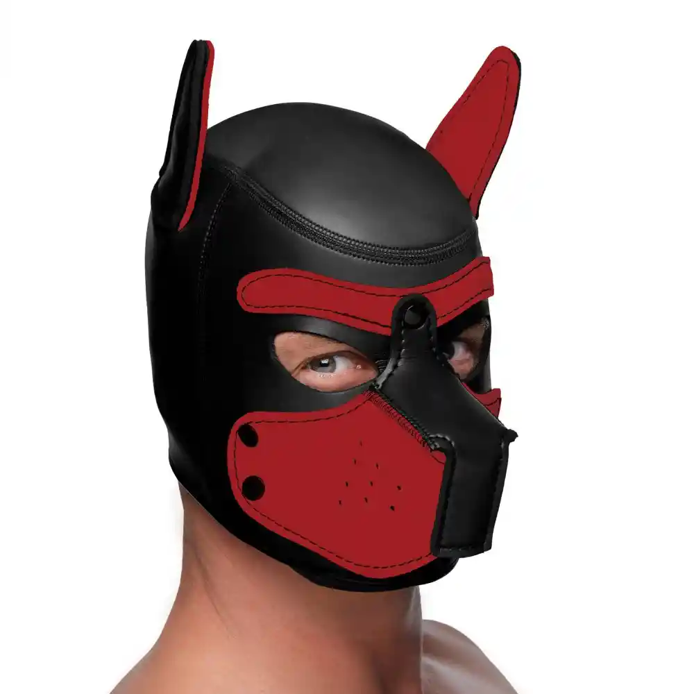 Mascara Dog Puppy Hood Rojo