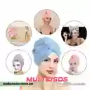 Gorro Turbante Toalla De Secado Rápido Cabello 100% Algodon