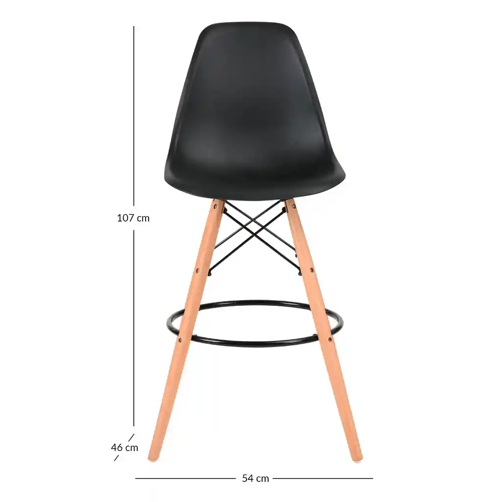 Silla Eames Barra Negra