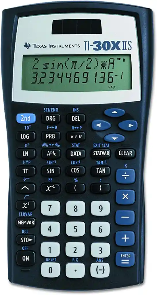 Texas Instruments Cálculadora Científica Ti-30xiis Negro/azul