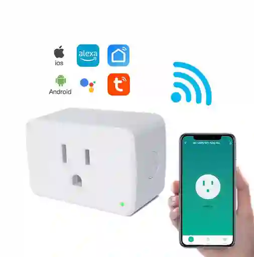 Siaut By Tuya Plug Smart Toma Eléctrica De Sobreponer 15a Blanco