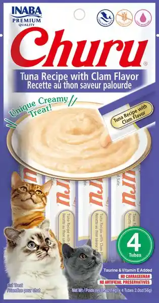 Churu Tuna Recipe With Clam Flavor 4 Tubes