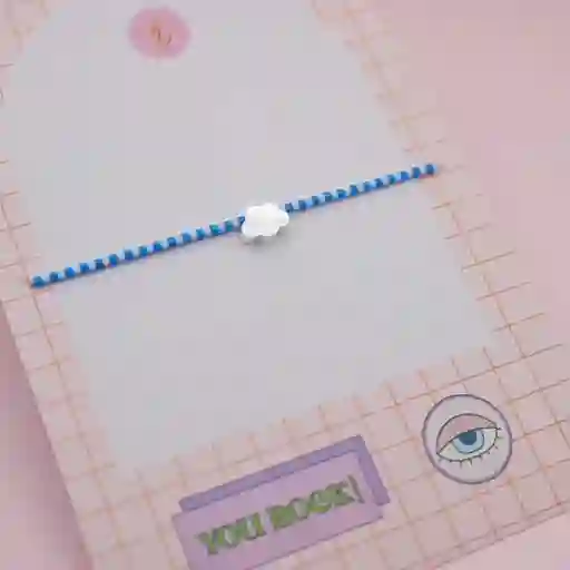 Pulsera Mostacilla Nube De Algodón