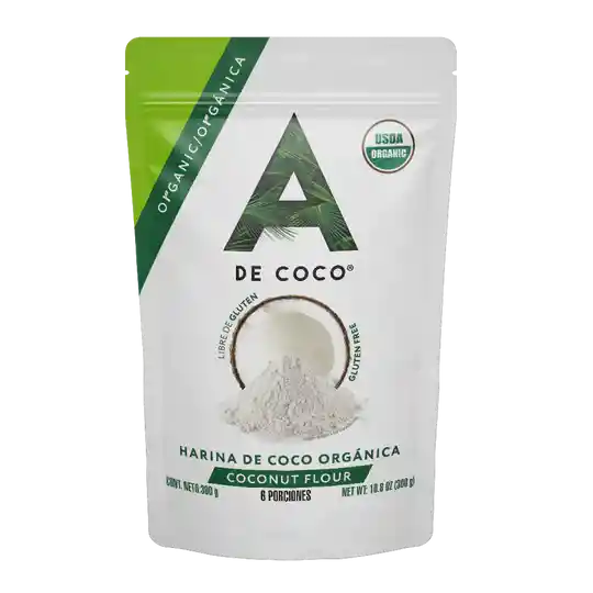 Harina De Coco Orgánica - A De Coco 300g