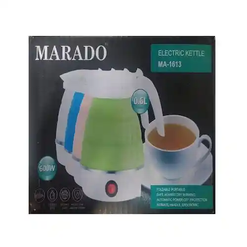 Hervidora Jarra Eléctrica Portátil Plegable Para Viajes Rosado