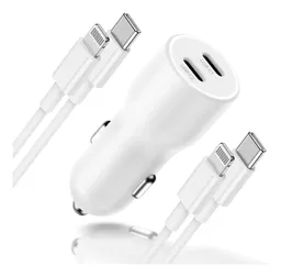 Cargador Carro Iphone 20w + Cable