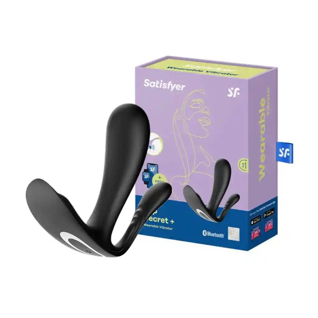 Vibrador Top Secret + App Interactivo 3 En 1 Satisfyer