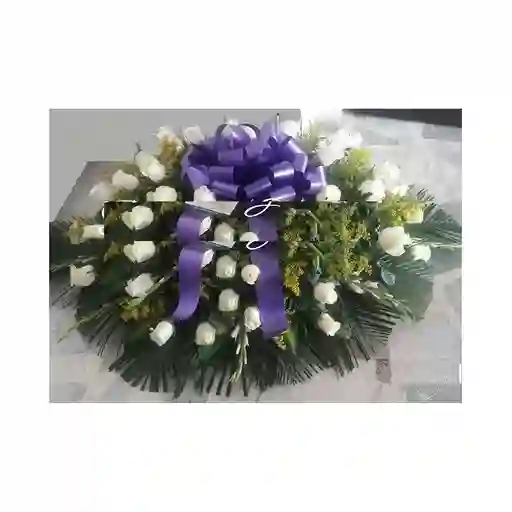 Corona Funebre Blanca 3