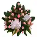 Arreglo Floral En Rosas Abanico Surtido