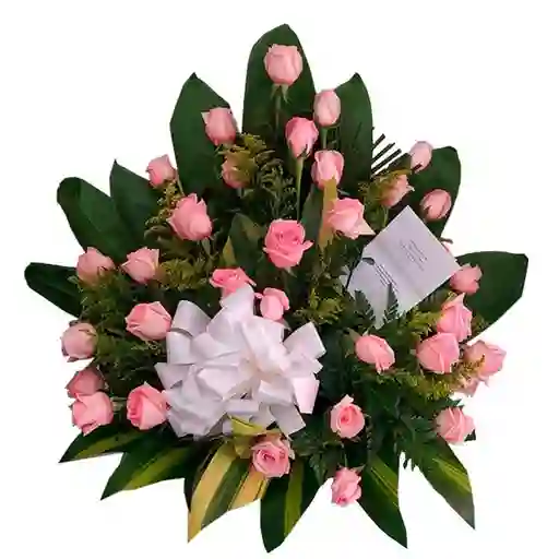 Arreglo Floral En Rosas Abanico Surtido
