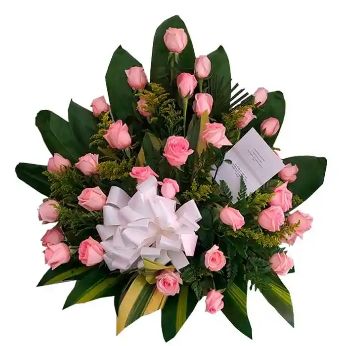 Arreglo Floral En Rosas Abanico Surtido