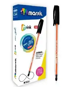 Esfero Marfil Punta Fina 0.7mm Semi-gel Color Negro