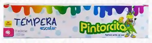 Tempera Escolar Pintorcito 6 Colores