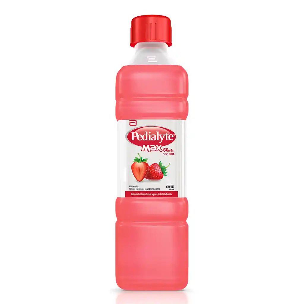 Pedialyte Fresa | Max 60 Meq | 500 Ml | Solucion | Oral | Abbott