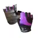 Guantes Para Pesas Para Dama Licra Gimnasio Bicicleta Talla: M Alpino - Morado