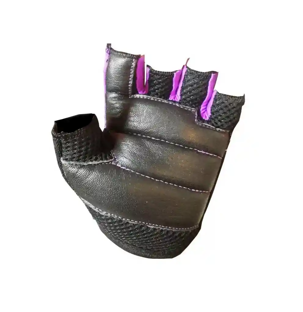 Guantes Para Pesas Para Dama Licra Gimnasio Bicicleta Talla: M Alpino - Morado