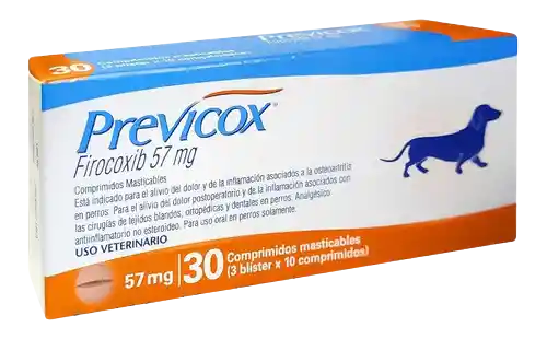 Previcox 57 Mg 30 Tabletas