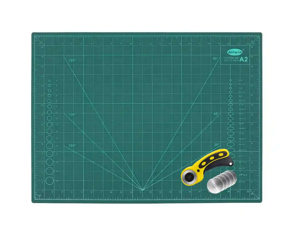 Kit Base De Corte 60x45cm + Regla 60x15 Cm+cutter Y Repuesto