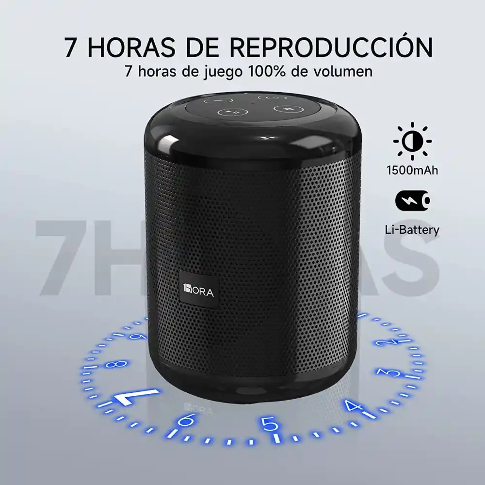 1hora Mini Bocina Speaker Bluetooth Altavoz Portátil Boc062