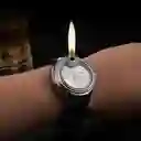 Reloj Con Encendedor Briket De Llama Gas Butano Recargable