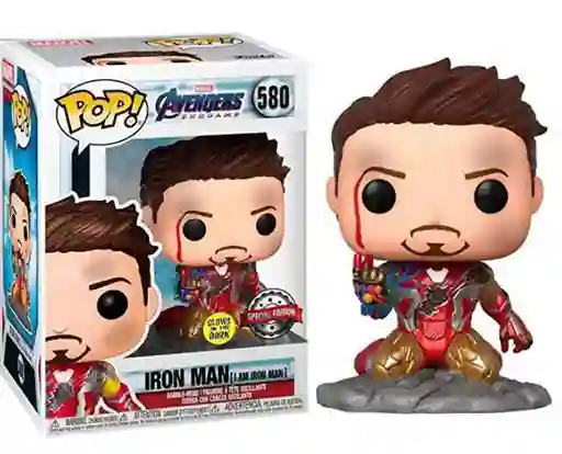 Funko Pop Avengers Endgame: I Am Iron Man - Figura De Vinilo De Lujo Que Brilla En La Oscuridad, Multicolor