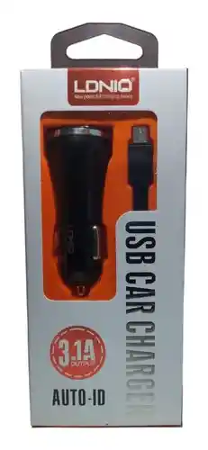 Cargador Ldnio 3.1a Cable Usb-v8 + Charger Car 2 Usb