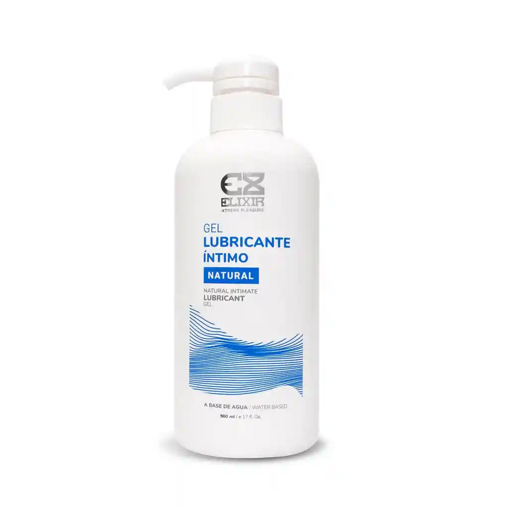 Gel Lubricante Intimo Natural | 500 Ml | Elixir | A Base De Agua | Sex Shop | Fetish | Juguete Sexual | Placer | Erotismo